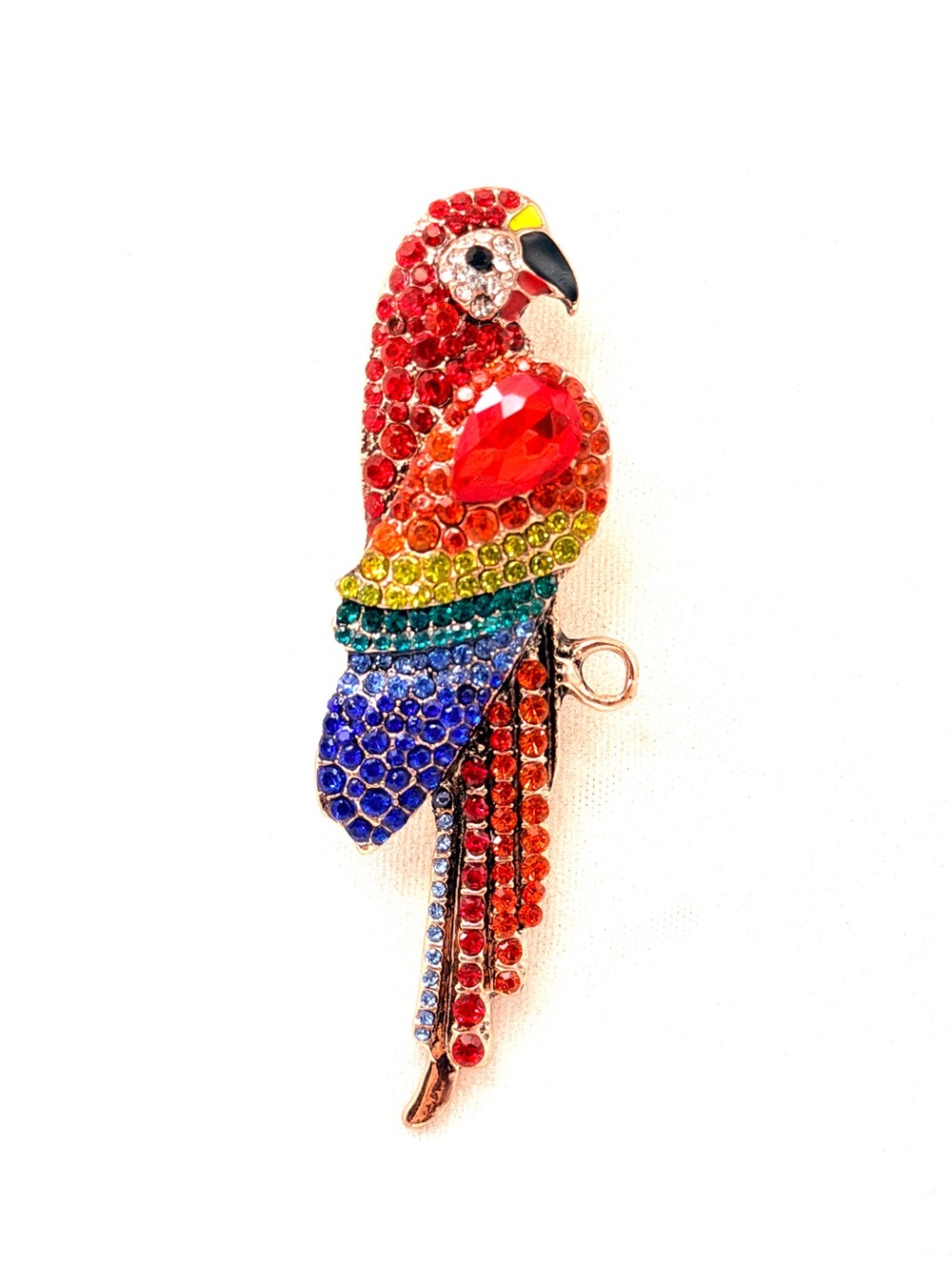 Colorful Parrot Bird brooch